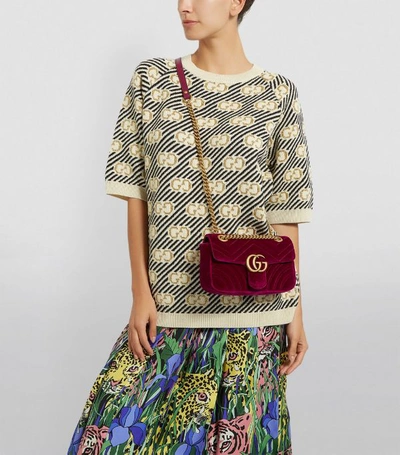 Shop Gucci Mini Marmont Matelassé Shoulder Bag