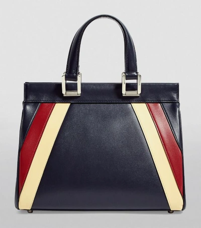 Shop Gucci Leather Zumi Top Handle Bag