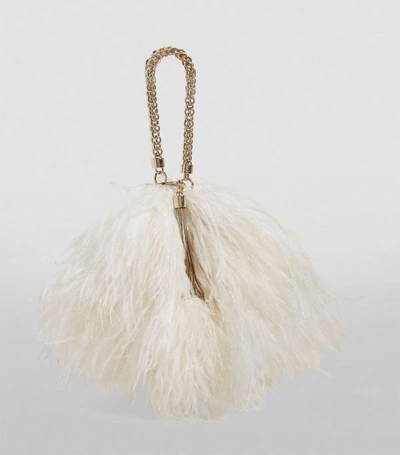 Shop Jimmy Choo Callie Feather Clutch Bag