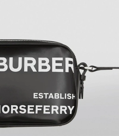 Shop Burberry Mini Horseferry Canvas Camera Bag