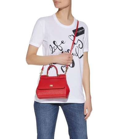 Shop Dolce & Gabbana Small Sicily Top-handle Bag In Multi