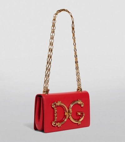 Shop Dolce & Gabbana Leather Dg Girls Cross Body Bag