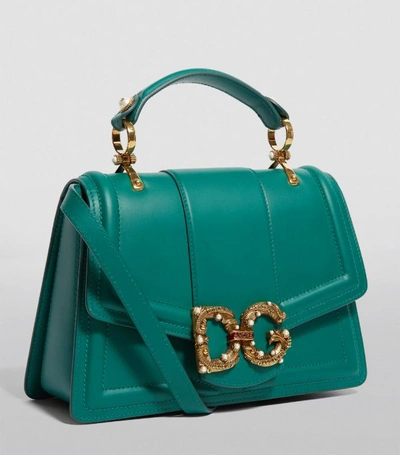 Shop Dolce & Gabbana Leather Amore Bag