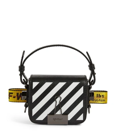 Shop Off-white Mini Leather Baby Flap Cross-body Bag