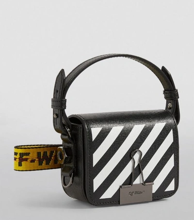 Shop Off-white Mini Leather Baby Flap Cross-body Bag