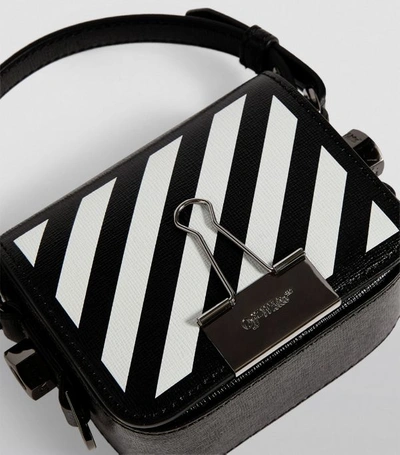 Shop Off-white Mini Leather Baby Flap Cross-body Bag