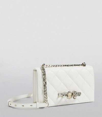 Shop Alexander Mcqueen Medium Quilted Jewelled Satchel