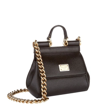 Shop Dolce & Gabbana Mini Leather Silicy Bag