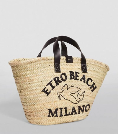 Shop Etro Woven Beach Bag