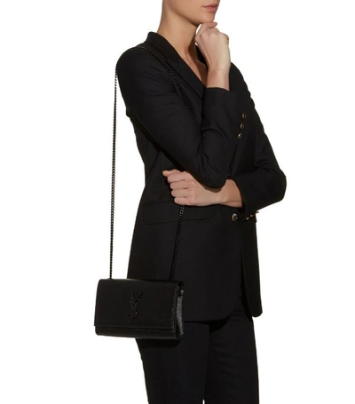 Shop Saint Laurent Small Kate Cross-body Bag In Black