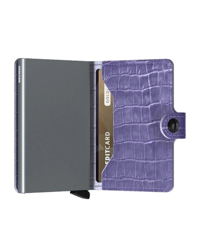 Shop Secrid Cleo Leather Miniwallet In Purple