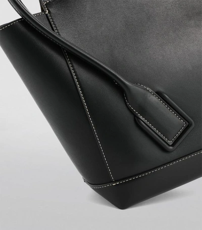 Shop Bottega Veneta Leather Arco 48 Top-handle Bag