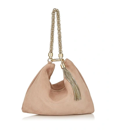 Shop Jimmy Choo Suede Callie Clutch Bag