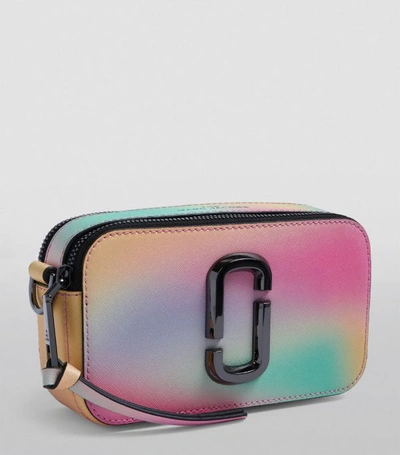 Shop Marc Jacobs The Leather Snapshot Airbrush Camera Bag