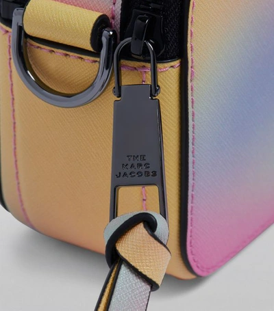 Marc Jacobs The Snapshot Airbrush White Saffiano Leather Crossbody
