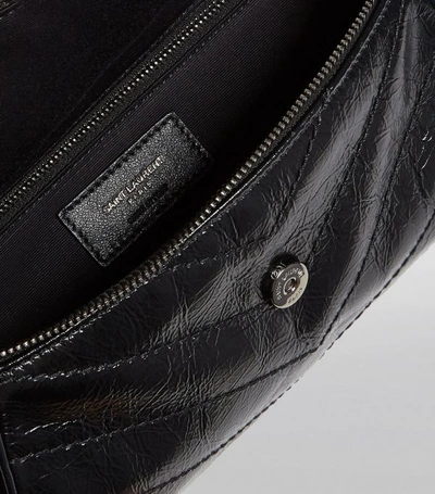 Shop Saint Laurent Baby Leather Niki Shoulder Bag