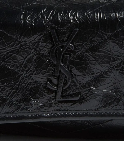 Shop Saint Laurent Baby Leather Niki Shoulder Bag