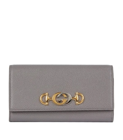 Shop Gucci Leather Zumi Wallet