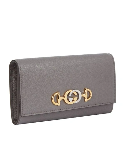 Shop Gucci Leather Zumi Wallet