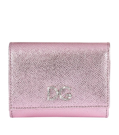 Shop Dolce & Gabbana Leather French Flap Wallet