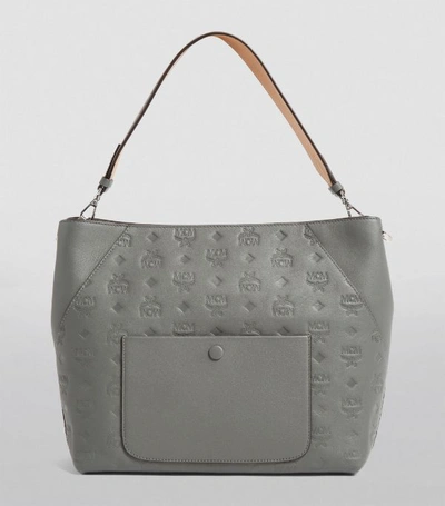 Shop Mcm Klara Leather Hobo Bag
