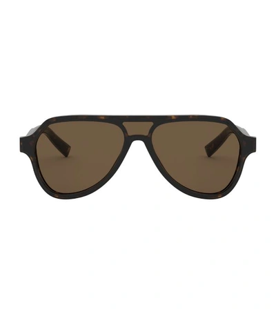 Shop Dolce & Gabbana Pilot Sunglasses