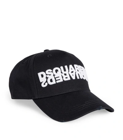 Shop Dsquared2 3d Logo Embroidery Baseball Cap