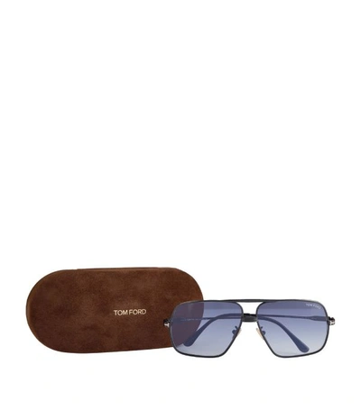 Shop Tom Ford Square Aviator Sunglasses