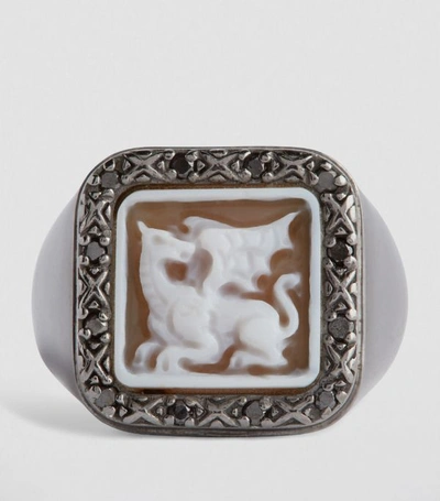 Shop Amedeo Sterling Silver Dragon Ring