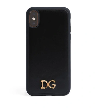Shop Dolce & Gabbana Leather Iphone X/xs Case