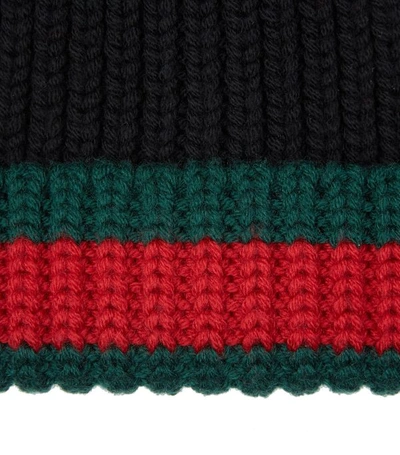 Shop Gucci Wool Striped Beanie Hat