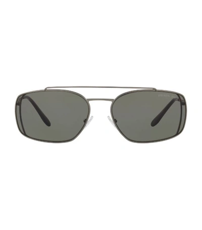 Shop Prada Rectangle Sunglasses