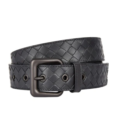Shop Bottega Veneta Intrecciato Leather Belt
