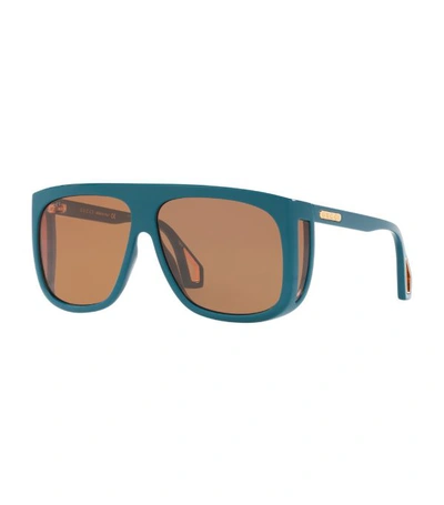 Shop Gucci Rectangle Square Sunglasses