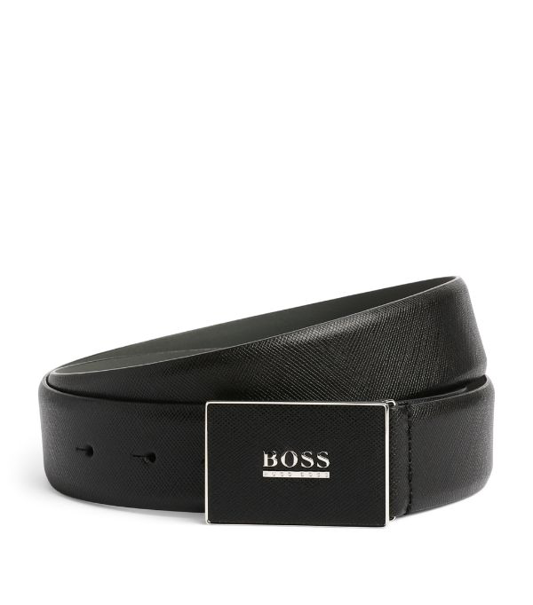 hugo boss black leather belt