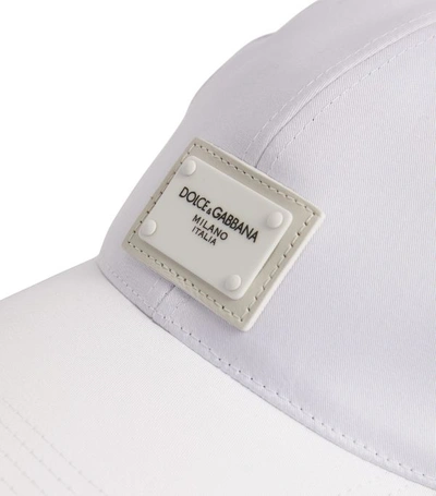 Shop Dolce & Gabbana Logo Plaque Cap In Multi