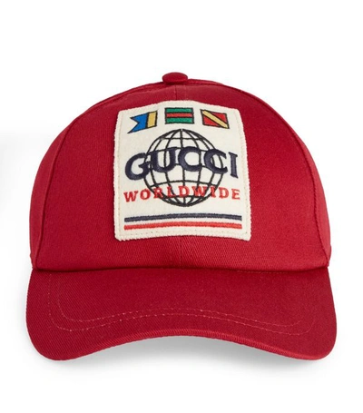 Shop Gucci Worldwide Patch Baseball Cap