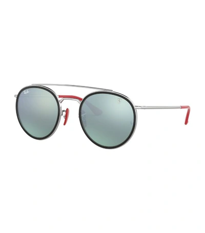 Shop Ray Ban Scuderia Ferrari Round Aviator Sunglasses