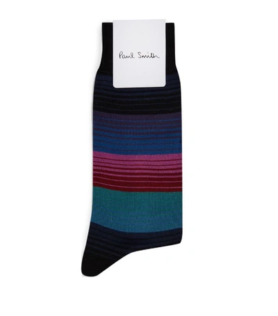Shop Paul Smith Gradient Stripe Socks