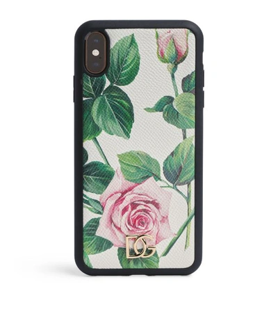 Shop Dolce & Gabbana Leather Iphone Xs Max Case