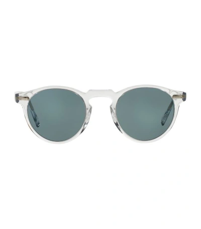 Shop Oliver Peoples Gregory Peck Round Sunglasses