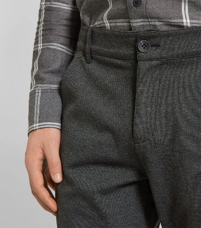 Shop Paige Slim-fit Knit Trousers In Black