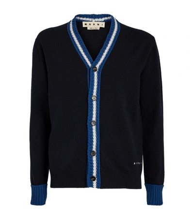 Shop Marni Constrast Stripe Cardigan