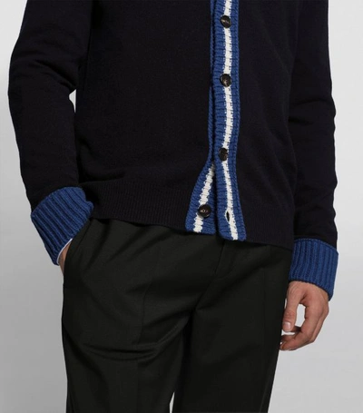 Shop Marni Constrast Stripe Cardigan