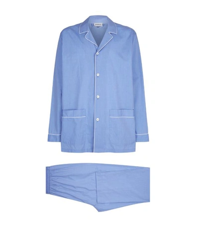 Shop Zimmerli Cotton Long-sleeve Pyjama Set