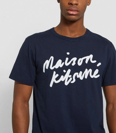 Shop Maison Kitsuné Cotton Logo T-shirt