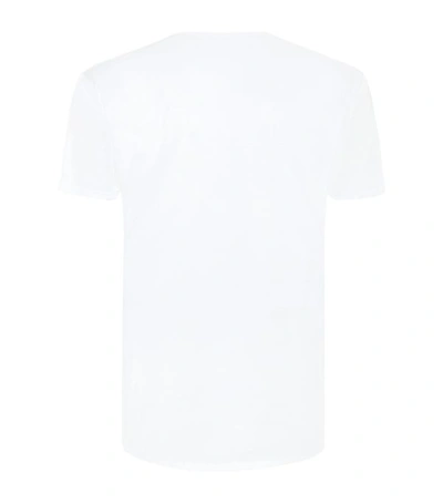 Shop Derek Rose Lewis V-neck Cotton T-shirt