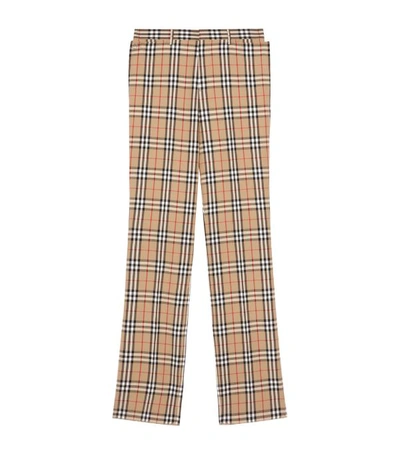 Shop Burberry Vintage Check Sailor Trousers