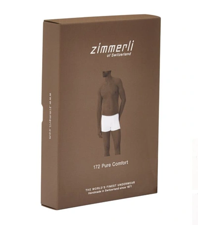 Shop Zimmerli 172 Pure Comfort Trunks In Black