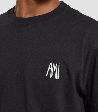 Shop Ami Alexandre Mattiussi Ami Logo T-shirt